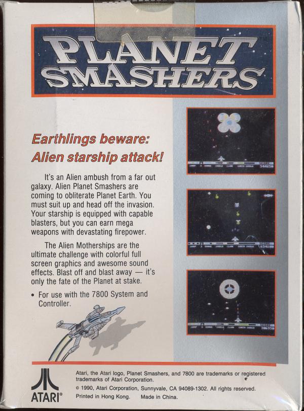 Planet Smashers Box Scan - Back